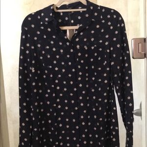 Jcrew silk shirt - size 4